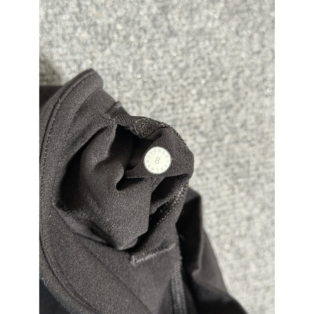 Lululemon Reveal Tight Leggings Womens Size 8 Black Mindful Motion Yoga 28" EUC - Picture 8 of 13